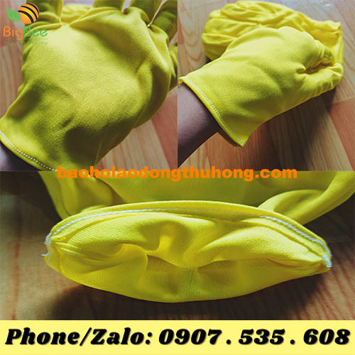 găng tay thun T8 vàng 01