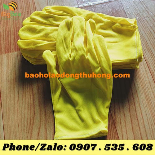 găng tay thun T8 vàng