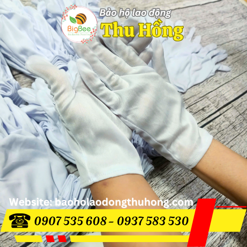 Găng tay thun T9 vải thun poly mềm mịn Găng tay thun T9 vải thun poly mềm mịn