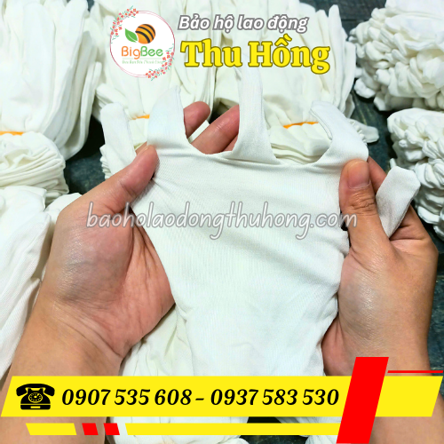 Găng tay thun trắng XL+4dùng trong sản xuất điện tử, phòng sạch Găng tay thun trắng XL+4dùng trong sản xuất điện tử, phòng sạch