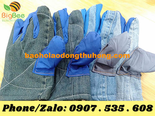 găng tay vải Jean trơn găng tay vải Jean trơn