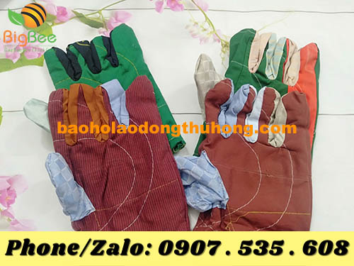 găng tay vải kaki trơn