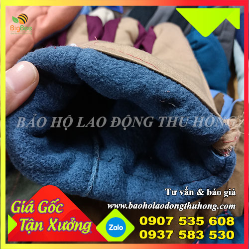 Găng tay vải mập kaki 2 lớp chống nóng Găng tay vải mập kaki 2 lớp chống nóng