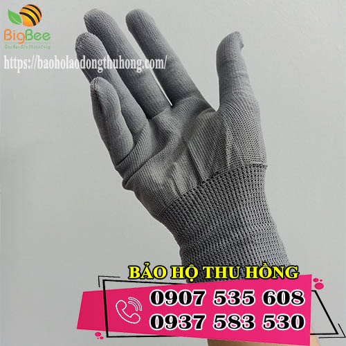 găng tay vải thun màu xám giá rẻ
