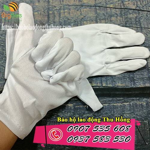 găng tay vải trắng T10