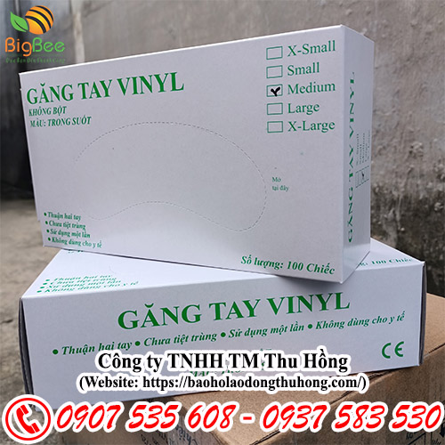 Găng tay vinyl không bột