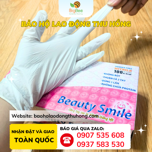 Găng tay y tế HTC Nitrile cho nha khoa Găng tay y tế HTC Nitrile chống hoá chất tốt cho nha khoa