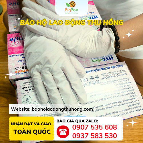 Găng tay y tế HTC Nitrile cho nha khoa Găng tay y tế HTC Nitrile đủ size XS - S - M - L cho nha khoa