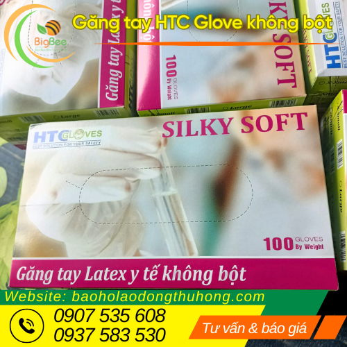 Găng tay y tế không bột HTC glove chính hãng Găng tay y tế không bột HTC glove chính hãng