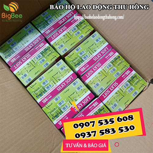 găng tay y tế không bột Silky Soft HTC giá rẻ nhất TPHCM