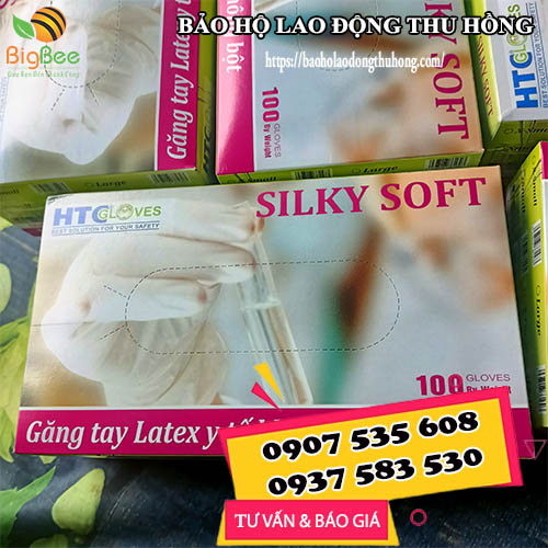 găng tay y tế không bột silky soft htc