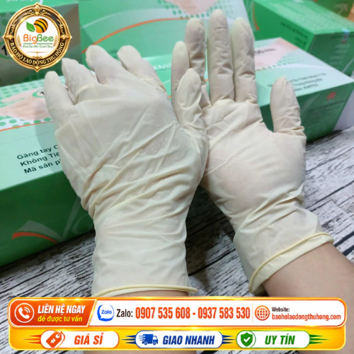 Găng tay y tế không bột Vglove nhiều size XS - XL Găng tay y tế không bột Vglove nhiều size XS - XL