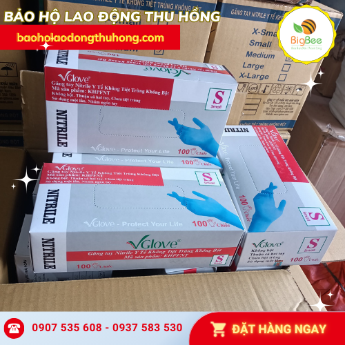 Găng tay y tế Nitirle Vglove giá rẻ cháy hàng tại TPHCM Găng tay y tế Nitirle Vglove giá rẻ cháy hàng tại TPHCM