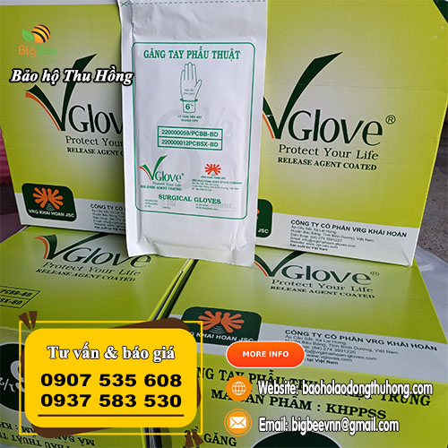 Găng tay y tế phẫu thuật Vglove VRG Khải Hoàn Găng tay y tế phẫu thuật Vglove VRG Khải Hoàn