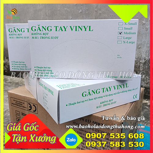 Găng tay y tế trong suốt Vinyl hộp 100 chiếc chưa tiệt trùng Găng tay y tế trong suốt Vinyl hộp 100 chiếc chưa tiệt trùng