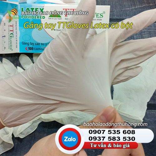 Găng tay y tế TT Gloves có bột dùng trong ngành y tế, khám bệnh Găng tay y tế TT Gloves có bột 02