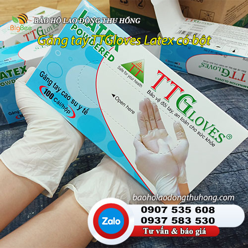 Găng tay y tế TT Gloves có bột sử dụng một lần Găng tay y tế TT Gloves có bột 03