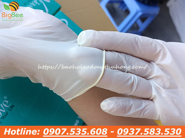 găng tay y tế Vglove có bột dùng 1 lần