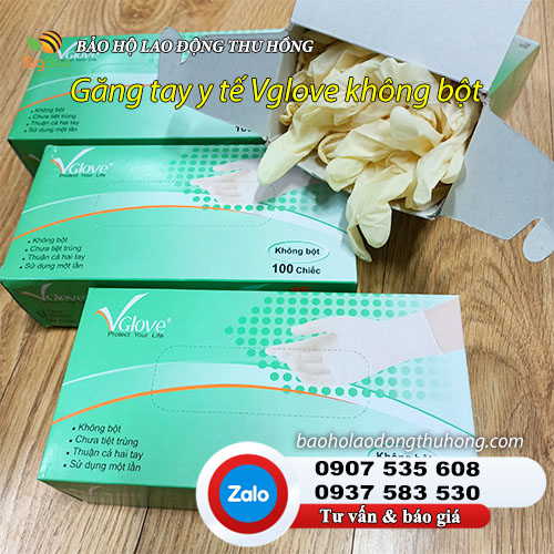 Găng tay y tế Vglove không bột không gây kích ứng Găng tay y tế Vglove không bột chính hãng 02