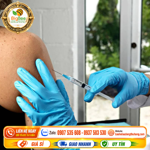 Găng tay y tế Vglove Nitrile màu xanh trong thăm khám tiêm ngừa Găng tay y tế Vglove Nitrile màu xanh trong thăm khám tiêm ngừa
