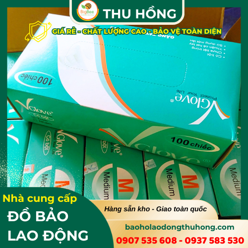 Găng tay y tế Việt Nam Vglove size XS - S - M - L - XL Găng tay y tế Việt Nam Vglove size XS - S - M - L - XL