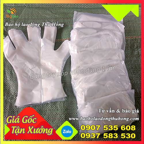 Giá lấy sỉ găng tay xốp nilon tại Thu Hồng Giá lấy sỉ găng tay xốp nilon tại Thu Hồng
