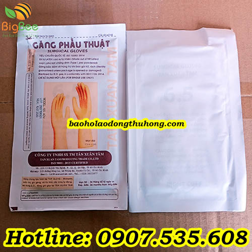 giá phân phối găng phẫu thuật tiệt trùng là bao nhiêu