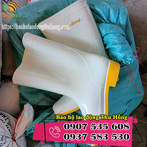 giá rẻ ưu đãi ủng Thùy Dương trắng vàng