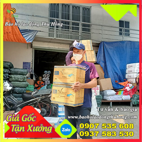 Giao 25 thùng găng tay Vglove Ntrile màu xanh không bột Giao 25 thùng găng tay Vglove Ntrile màu xanh không bột