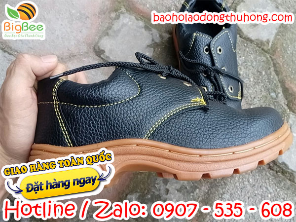 giày abc đế kếp vàng mũi thép đế cao su chống trơn