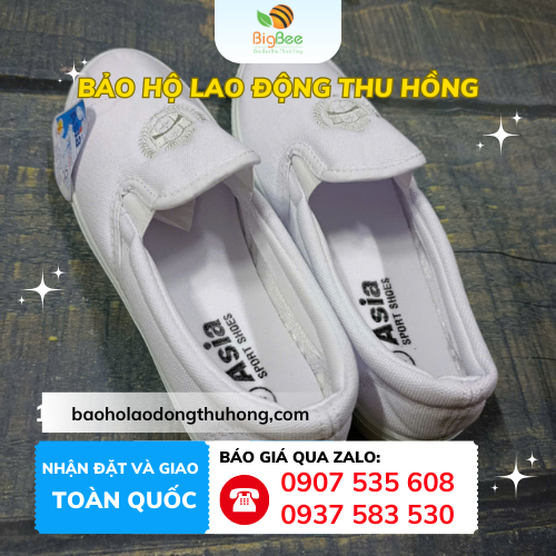 Đi học, đi làm, đi đâu cũng hợp với giày nữ trâng Asia Giày Asia nữ màu trắng Việt NAm
