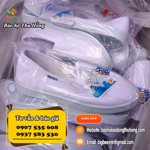 Giày Asia trắng không dây giá rẻ của Thu Hồng Giày Asia trắng không dây giá rẻ của Thu Hồng