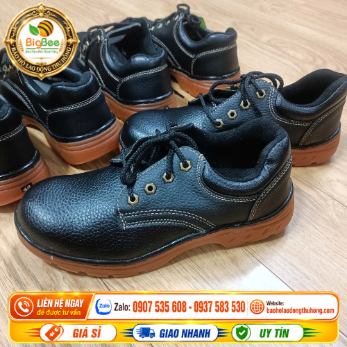 Giày XP đế kếp vàng cổ ngắn dễ mang Giày bảo hộ đế kếp vàng XP chống dầu cổ ngắn