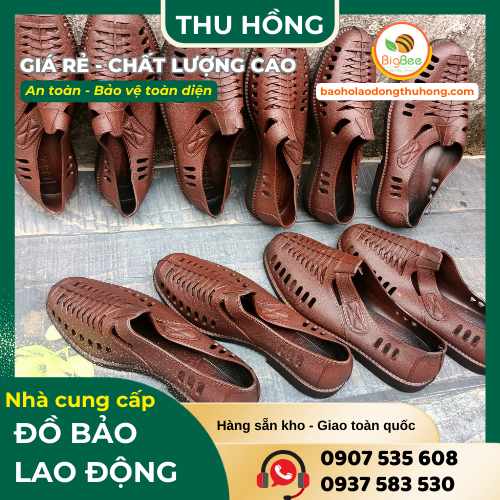 Giày bảo hộ màu nâu đế đen giá rẻ chống nước siêu tốt Giày bảo hộ màu nâu đế đen giá rẻ chống nước siêu tốt