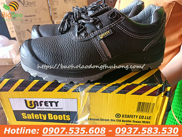 Giày bảo hộ mũi thép đế thép Usafety