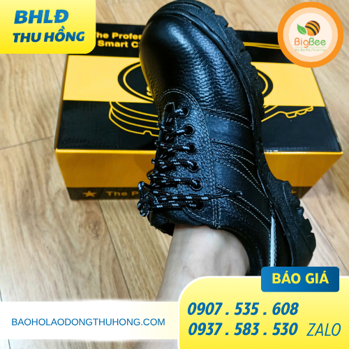Giày bảo hộ nam mũi thép màu đen Giày bảo hộ nam mũi thép màu đen