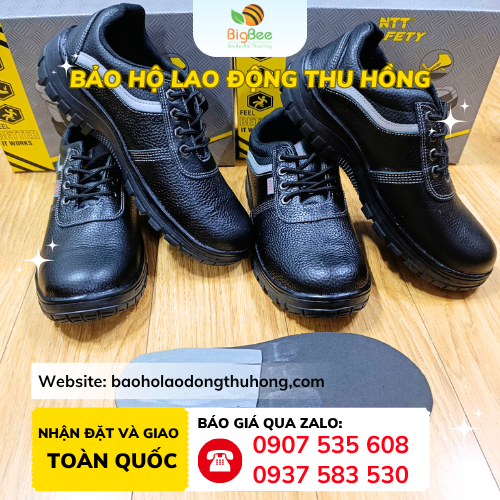 Giày bảo hộ nam NTT bằng da cao cấp Giày bảo hộ nam NTT bằng da cao cấp