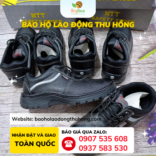 Giày bảo hộ nam NTT cổ thấp dễ mang cho mọi công việc Giày bảo hộ nam NTT cổ thấp dễ mang cho mọi công việc