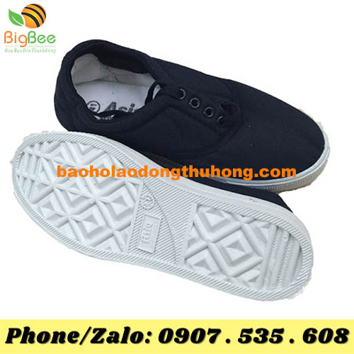 giày bảo hộ nữ Asia màu xanh sẫm có đế bằng cao su