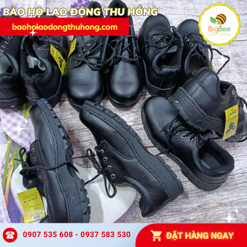 Giày bảo hộ XP chữ đỏ chống trơn trượt công trình Giày bảo hộ XP chữ đỏ chống trơn trượt công trình