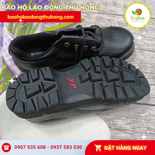 Giày bảo hộ XP chữ đỏ màu đen Giày bảo hộ XP chữ đỏ màu đen
