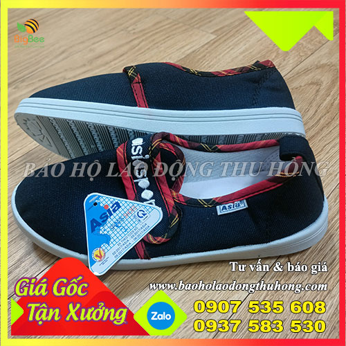 Giày bata Asia quai dán cho công nhân Giày bata Asia quai dán cho công nhân