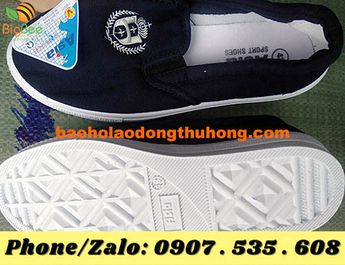 Giày bata tập thể dục Asia màu xanh đậm không dây