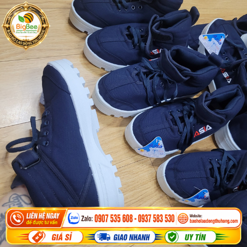 Giày bata vải Asia cổ cao nhiều size nam nữ Giày bata vải Asia cổ cao nhiều size nam nữ