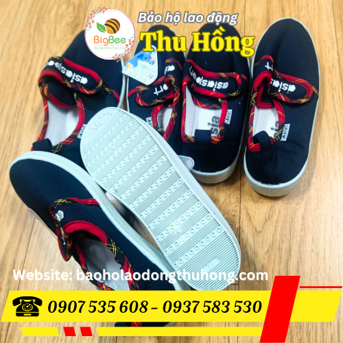 Giày thể thao Asia màu xanh quai dán size nam nữ Giày thể thao Asia màu xanh quai dán size nam nữ