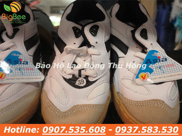 Giày thể thao Asia trắng sọc đen có dây