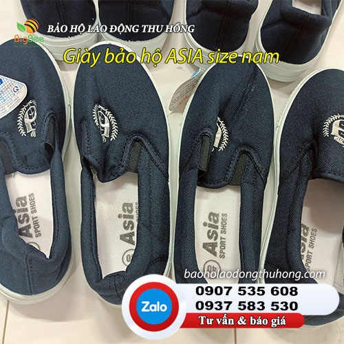 Giày Asia nam dáng giày lười không dây Giày vải bảo hộ Asia nam chính hãng 01