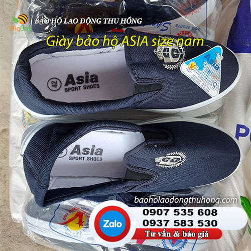 Giày không dây Asia cho nam loại tốt nhất Giày vải bảo hộ Asia nam chính hãng 03
