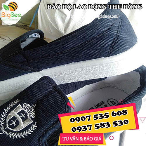 Giày vải lười Asia xanh cho công nhân nhà máy, xí nghiệp Giày vải lười Asia xanh cho công nhân nhà máy, xí nghiệp