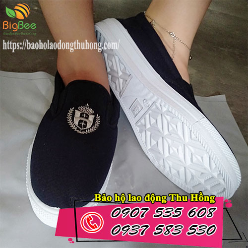 Giày vải lười không dây Asia nữ chính hãng
